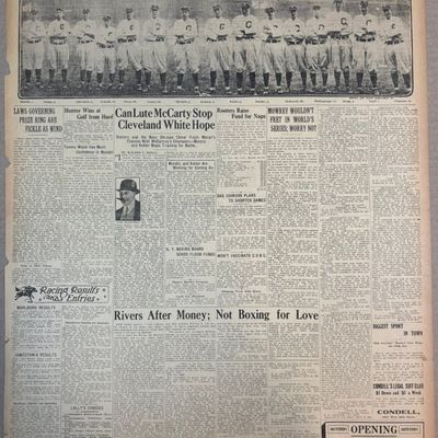 1913 CLEVELAND LEADER JOE JACKSON TEAM PANORAMIC