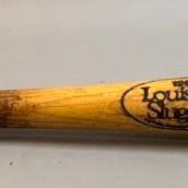 Vance Law Game Used Signed White Sox Bat