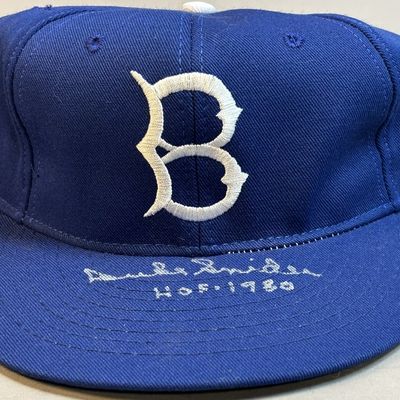 Duke Snider HOF 1980 Brooklyn Dodgers Signed Hat