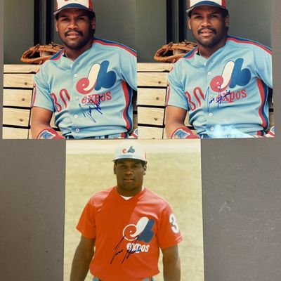 3 Montreal Expos Tim Raines Signed 8x10 Photos