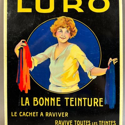 French The Right Shade 1950s Metal SST Sign