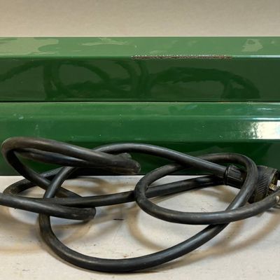 Antique Early Green Porcelain Fluorescent Lamp