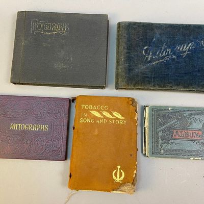 Lot of 5 Autograph/Photo/Journal/Story Books