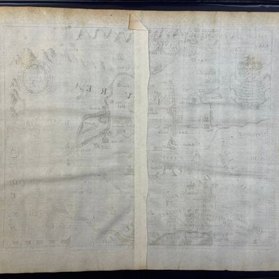 1650 Map Tribe of Naphtali Thomas Fuller Engraving