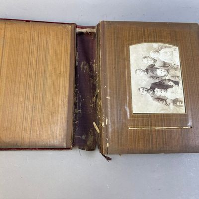 Antique 1800s Family Photo Album