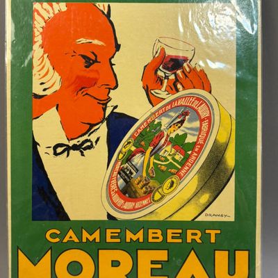 French No Good Meal Without Camembert Moreau Sign