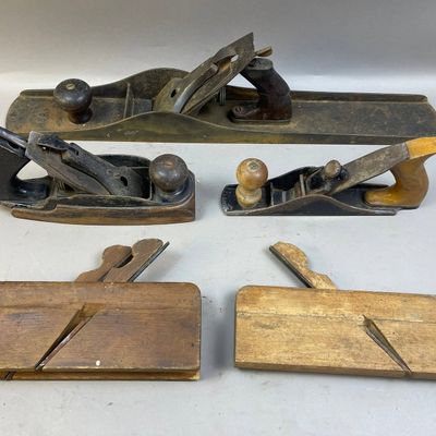 Lot of 4 Stanley Bailey Woodworking Hand Plane
