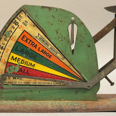 Jiffy-Way Egg Grading Scale 1930s-40s Metal