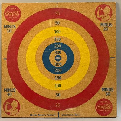Drink Coca Cola Original Masonite Dartboard Sign