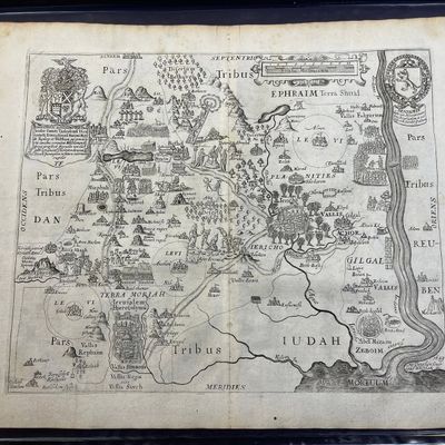 Holy Land Pars Tribus Ephraim Map by Thomas Fuller