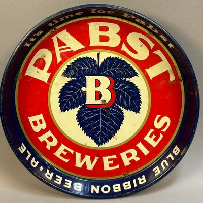 Pabst Blue Ribbon Beer & Ale Metal Serving Tray