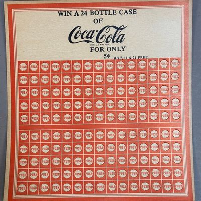 Drink Coca Cola 8x8 Original Push Win Case Game