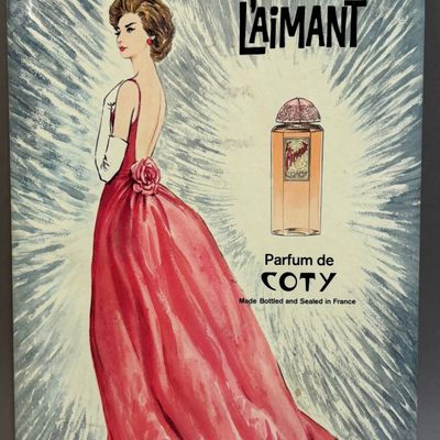 French L'aimant Perfume Coty France Sign