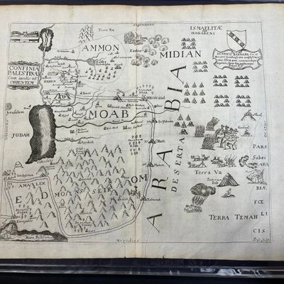 17Th Century Confinia Palaestinae Fuller Engraving