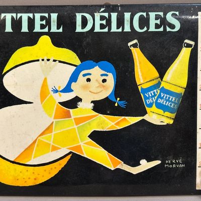 French Vittel Delights Thermometer Sign
