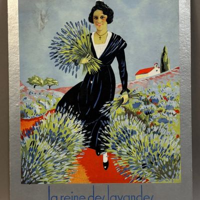 French The Lavendar Queen Felix Gaillard 50s Sign