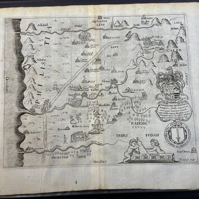 Tribe of Simeon 1650 Thomas Fuller Map Engraving