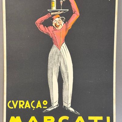 Italian Cvraca Marked Antique House Cardboard Sign