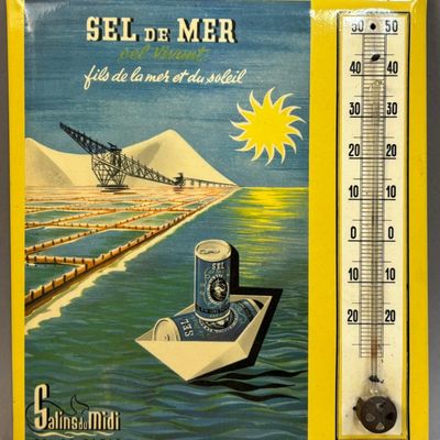 French Sea Salt Table Salt Thermometer Sign