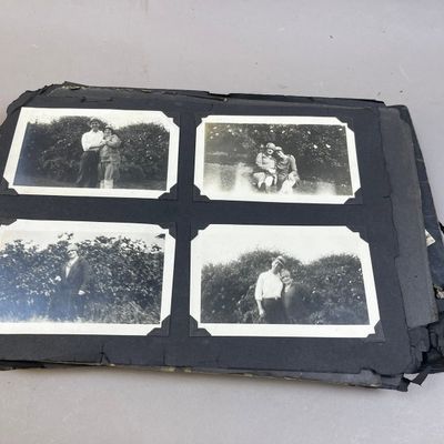 Antique1900s Original RPPC & Photo Album Scrapbook