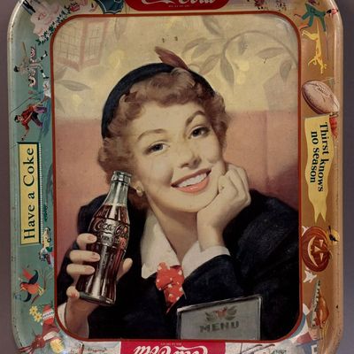 Coca Cola Thirst Knows No Season 1950s Menu Girl S