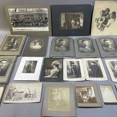 Lot of 20 Vintage RPPC & Cabinet Cards