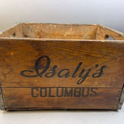 Vintage Isaly's Columbus Wooded Crate Box