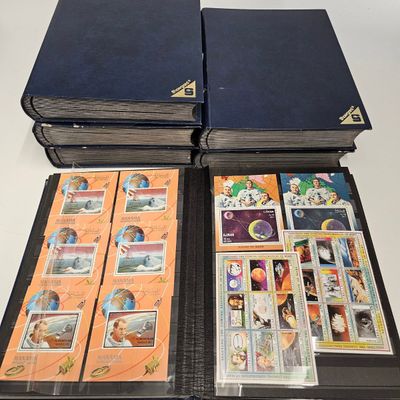 A LARGE MINT WORLD STAMP COLLECTION: SPACE