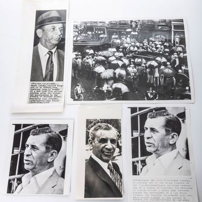 FIVE ORIGINAL JEWISH MAFIA PRESS PHOTOS - 20TH CENTURY