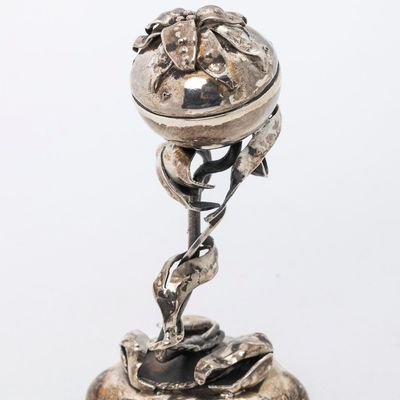A SILVER SPICE TOWER. Continental, 20th century.