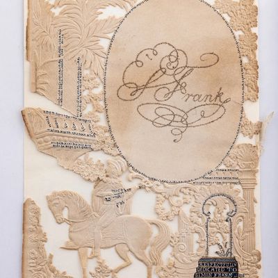 A REMEMBRANCE MICROGRAPHY. Baltimore, 1858. Dedicated to Simone Frank. Executed by D. Davidson.