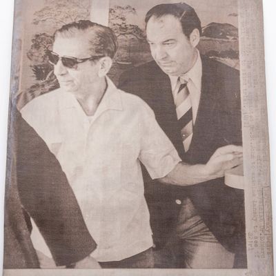 AN ORIGINAL PRESS PHOTOGRAPH OF MEYER LANSKY
