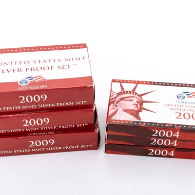 A GROUP OF UNITED STATES MINT SILVER PROOF SETS