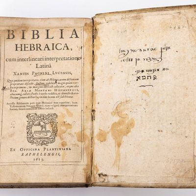 BIBLIA HEBRAICA Officina Planiniana Raphaelngii, 1613