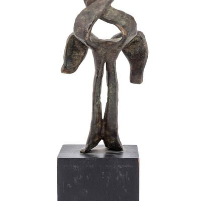 A BRONZE SCULPTURE