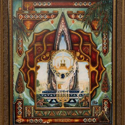 YITSHAK BEN YEHUDA. Oil on Canvas, Jerusalem, 1998
