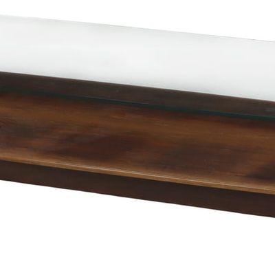 Sale Photo Thumbnail #114: LARGE ROSEWOOD AND GLASS TWO TIER COFFEE TABLE C 1955.