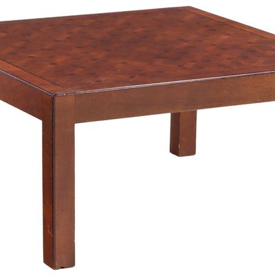 Sale Photo Thumbnail #337: PARQUTRY INLAID WALNUT COFFEE TABLE C 1960 LABELED B ALTMAN.