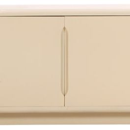 LARGE LACQUERED SIDEBOARD HAVING SIX DOORS AND INTERIOR DRAWERS BY CHURBA C 1960.