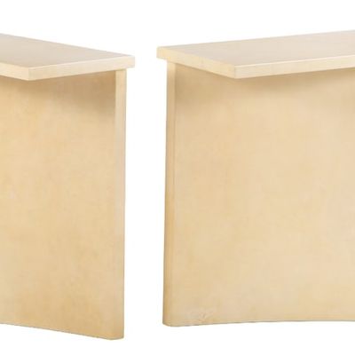 PAIR OF PERGAMINO CONSOLE TABLES