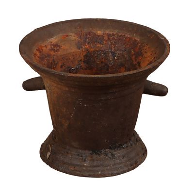 Sale Photo Thumbnail #383: NINETEENTH CENTURY FRENCH CAST IRON MORTAR.