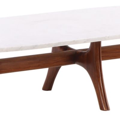Sale Photo Thumbnail #142: ITALIAN MAHOGANY MARBLE TOP COFFEE TABLE C 1960.