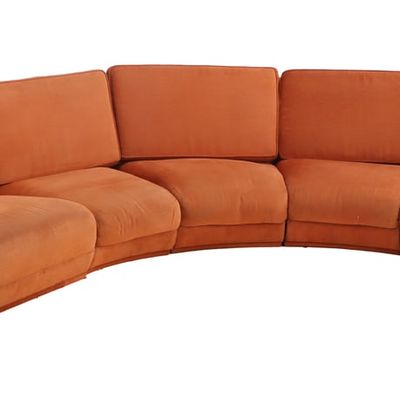 FIVE PIECE CURVED SECTIONAL SOFA C 1970.