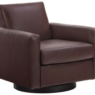 Sale Photo Thumbnail #171: LAIRD LEATHER SWIVEL CHAIR