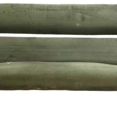 Sale Photo Thumbnail #147: ITALIAN UPHOLSTERED SOFA BY GIGI RADICE C 1950 RESTING ON IRON LEGS.