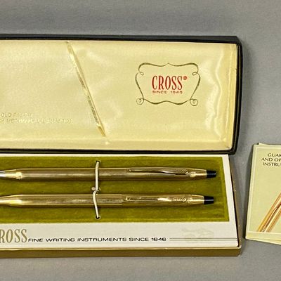 Cross 12kt Gold Filled Pen Set