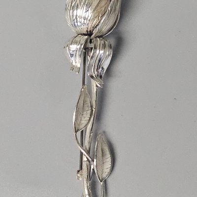 Vintage Danecraft Sterling  Tulip Brooch 20.2 Grams