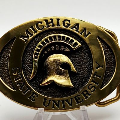 Heritage Mint MSU Brass Buckle