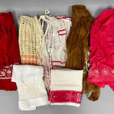 Collection of Seven Vintage Textiles