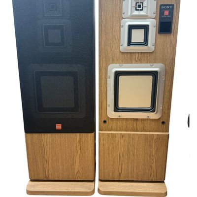 Sony APM-990 Wood Grain Floor Speakers